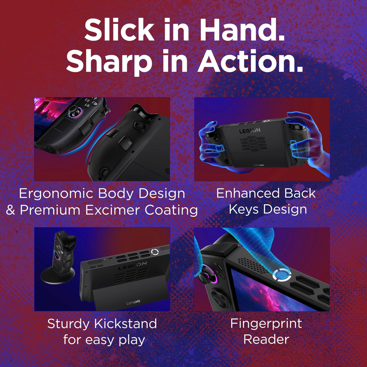 Legion Go 2 - 8.8" 144Hz 2K OLED Gaming Handheld - AMD Ryzen Z2 Extreme - 32GB - 1TB - Windows